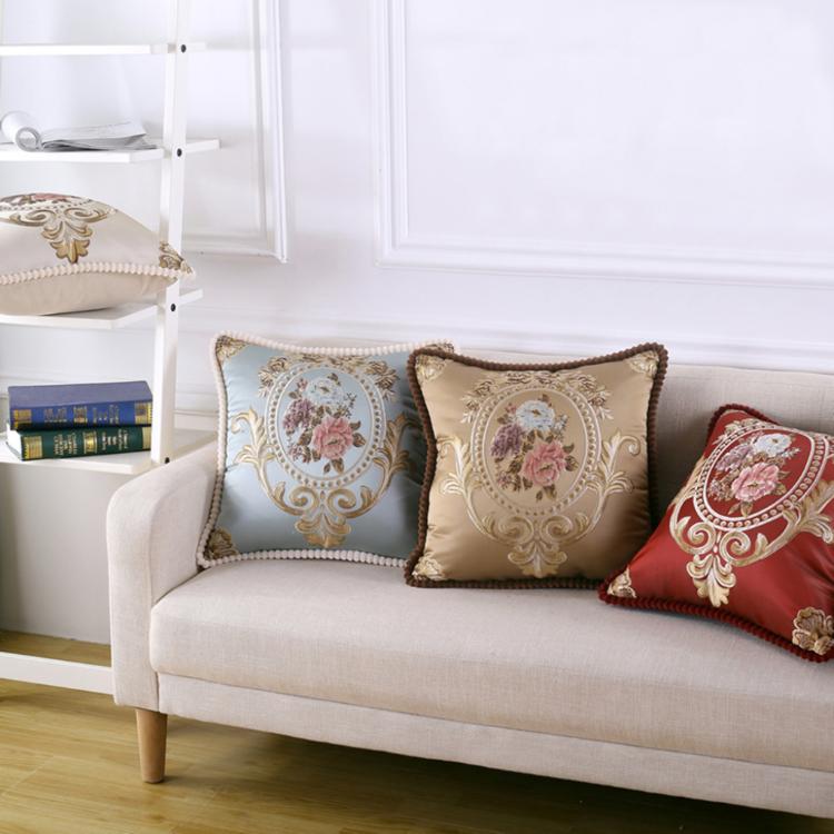 【西格生活館】歐式古典宮廷抱枕(含枕芯/45x45cm) 沙發枕 靠枕 腰枕