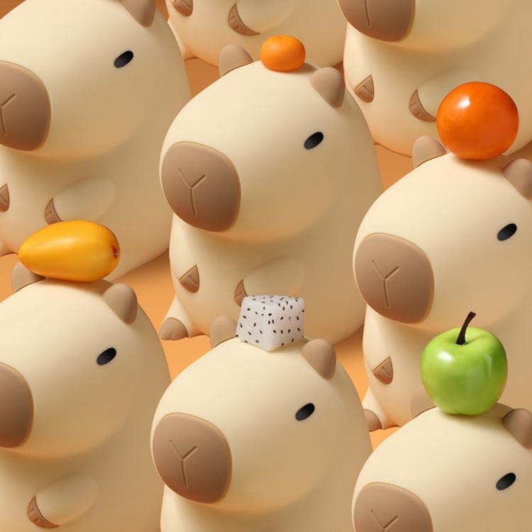 【西格生活館】日本呆萌水豚君捏捏小夜燈