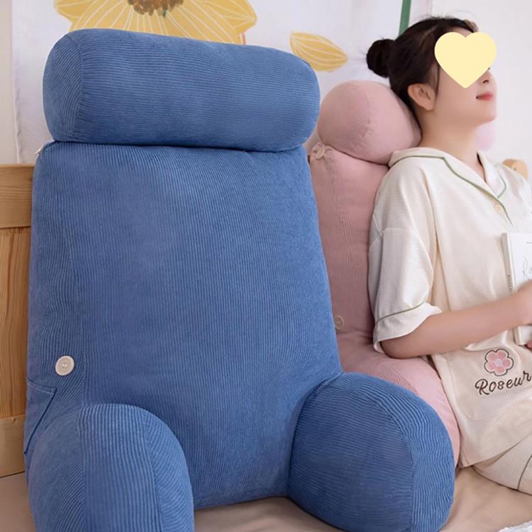 【西格生活館】慵懶燈心絨護腰背靠枕