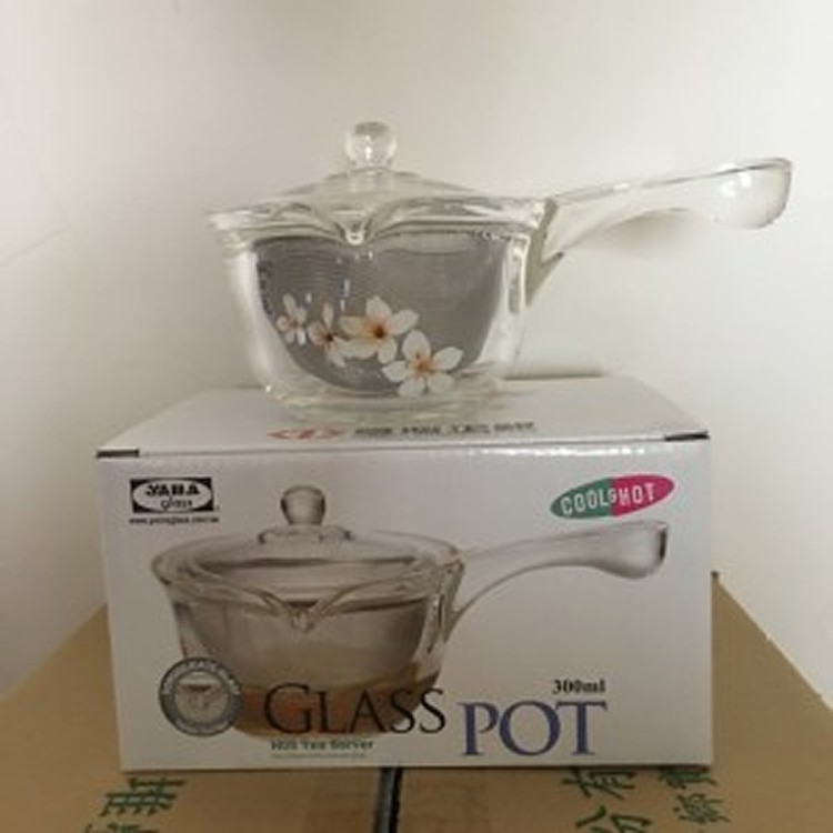 Yama Glass 耐熱玻璃沖泡壺 茶壺 （304不鏽鋼濾網）台灣企銀