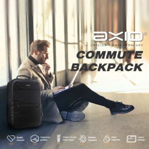 免運!【AXIO】Commute Backpack 商務通勤15.6吋筆電減壓後背包(ATB-330) ATB-330