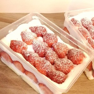 【蘇珊烘培】新鮮草莓香緹蛋糕盒(奶蛋素)