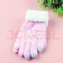 可愛保暖觸控式螢幕手套-淡粉色