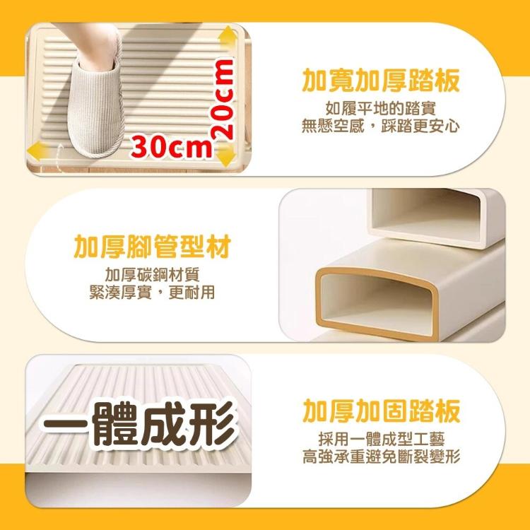 【Zhuyin】折疊梯 全鋼款人字梯 三步家用摺疊梯 三步梯 人字梯 工具梯 工作梯 梯子