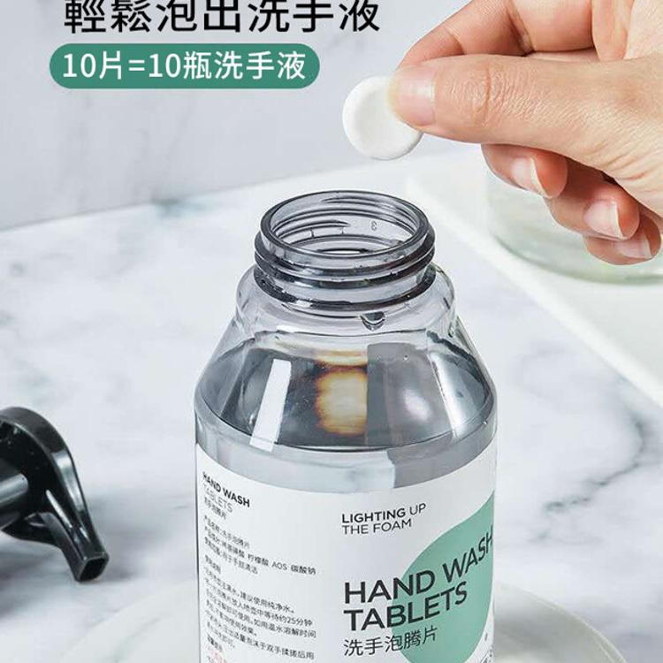 【CityStar】清爽舒適泡沫洗手液套組(按壓罐+泡騰片*10)