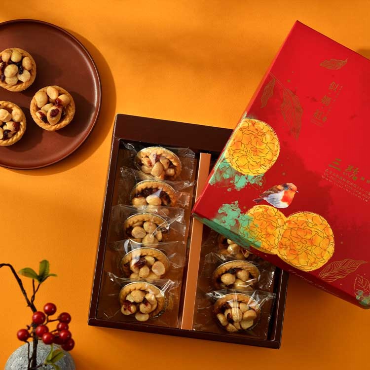 【三統漢菓子】夏威夷豆塔(附提袋)