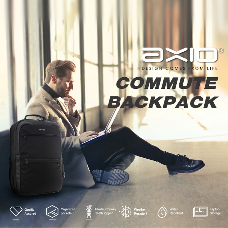 【AXIO】Commute Backpack 商務通勤15.6吋筆電減壓後背包(ATB-330)