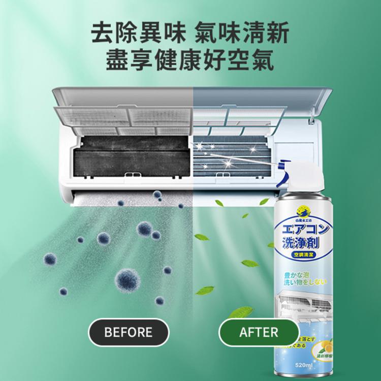 【白魔女工坊】冷氣空調泡沫清潔劑(清新檸檬香)