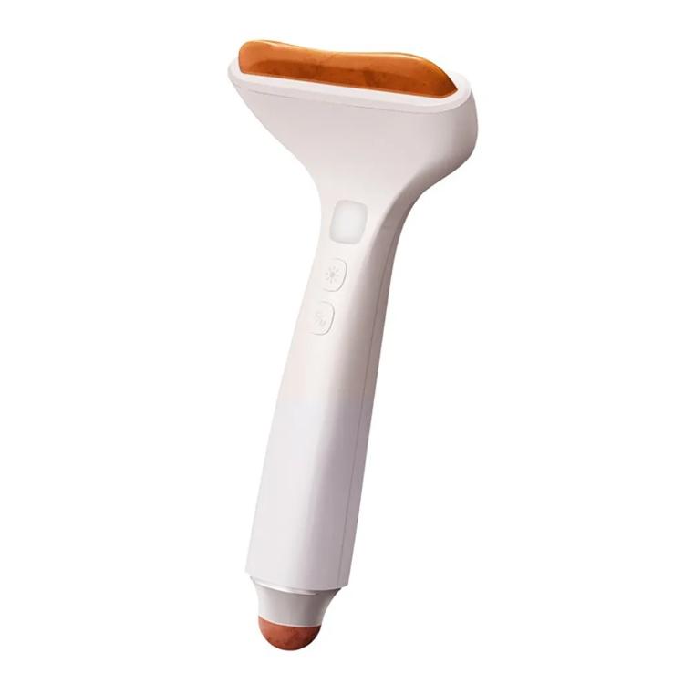 【CY 呈云】美體電動砭石刮痧板 長柄按摩儀(BM-012)-紅砭石