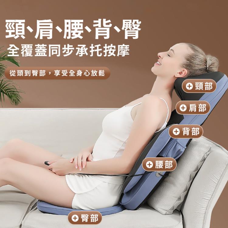 【NOVOICE 諾維斯】旗艦款全自動背部五點按摩熱敷椅墊SB-A11
