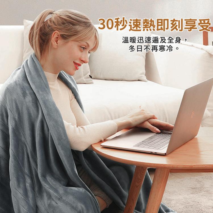 【NOVOICE 諾維斯】豪華法蘭絨銀離子雙人電熱毯NOV-H11