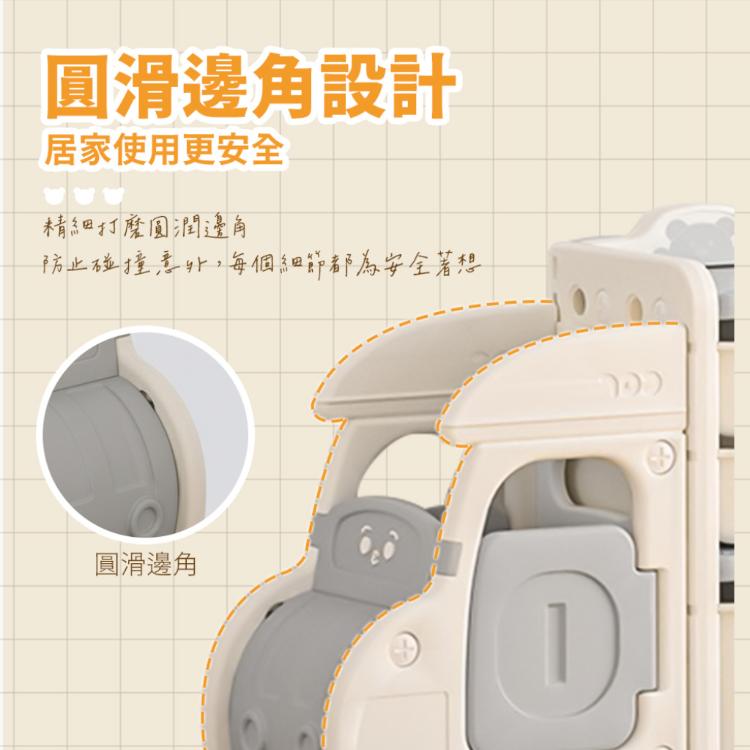 【花太太】兒童玩具小房車收納架(4宮格)