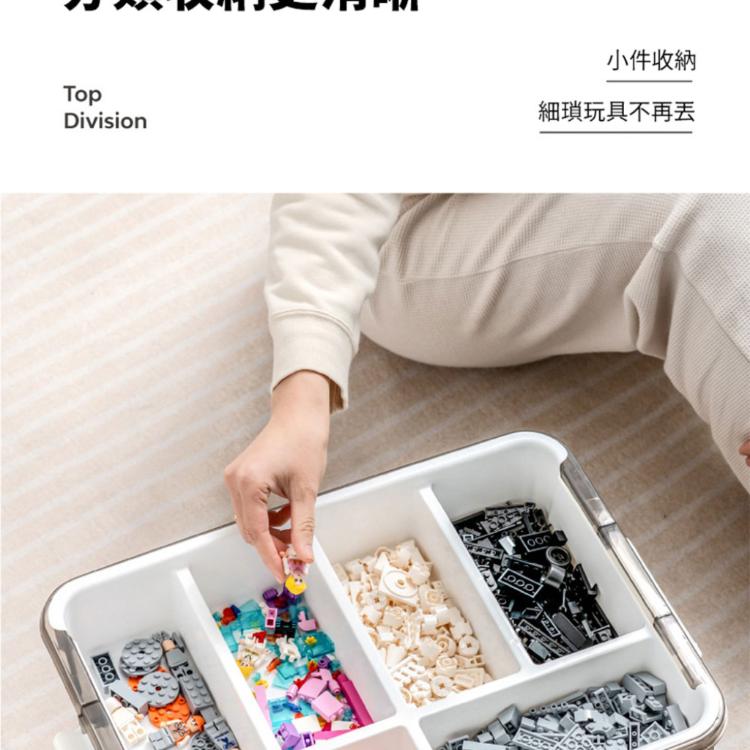 CITYLONG兒童積木玩具透明收納箱16L