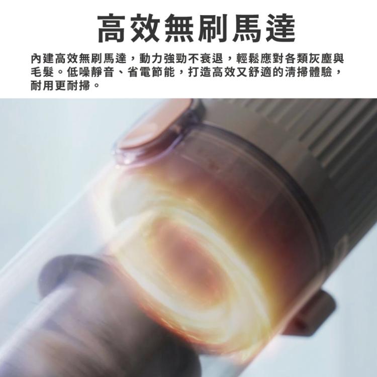 【NOVOICE 諾維斯】雙滾刷自動集塵無線手持吸塵器NOV-100