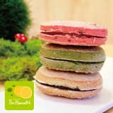 法國百年甜點 麥田。 達克瓦茲 外酥內軟 口味: 靜岡抹茶、鮮煮草莓、黑巧克力