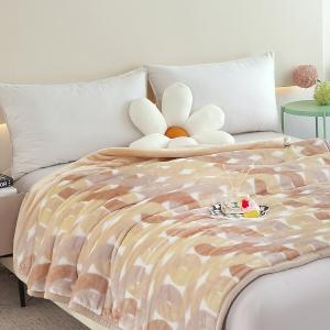 【沐眠居家】日本風格 保暖鋪棉毛毯 (140x200cm) 三色任選