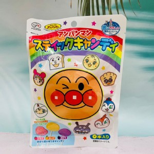 【日本 Fujiya 不二家】 麵包超人綜合水果棒棒糖 3種口味 草莓葡萄柑橘 一包6本入
