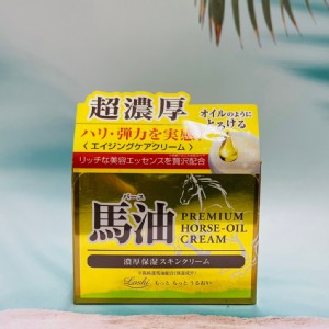 免運!【日本 Loshi】頂級馬油 極滋潤超濃厚馬油乳霜 100g 100g/瓶 (4瓶，每瓶585元)