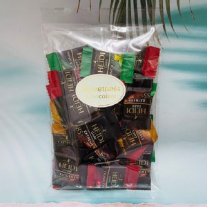 免運!【羅馬尼亞 HEIDI 】赫蒂綜合迷你黑巧克力 140g 四種不同風味喔！ 140g/包 (4包，每包269.8元)