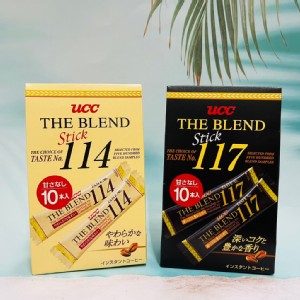 免運!【日本 UCC】THE BLEND 114/117 隨身即溶咖啡包 (10入盒） 10入/盒 (10盒，每盒153.5元)
