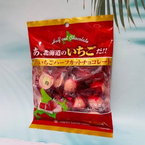 免運!【日本 道南】北海道 草莓 草莓巧克力 半切草莓 北海道草莓巧克力 80g 80g/包 (4包，每包238.6元)