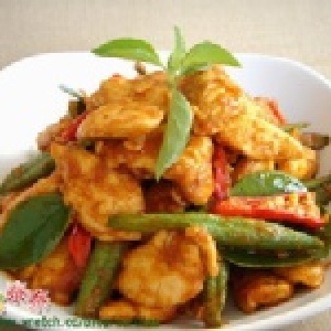 辣炒咖哩雞肉