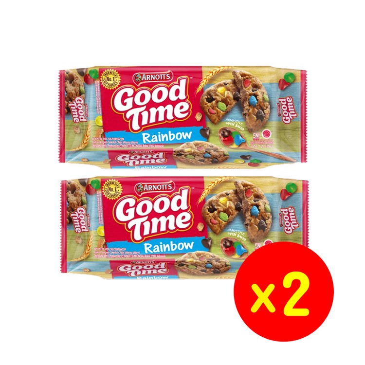 【ARNOTT'S雅樂思】好時光餅乾2入一組 四種口味任選 經典巧克力、彩虹巧克力、香蘭椰子、咖啡
