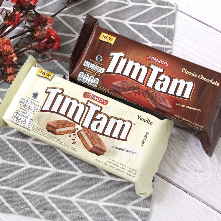 【ARNOTT'S雅樂思】TimTam可可餅乾 兩種口味任選 香草風味、巧克力風味