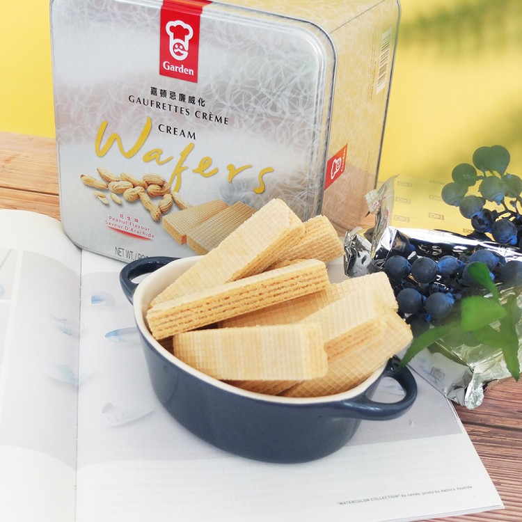 【香港Garden】嘉頓威化餅(附贈束口提袋) 兩種口味任選 花生、椰子