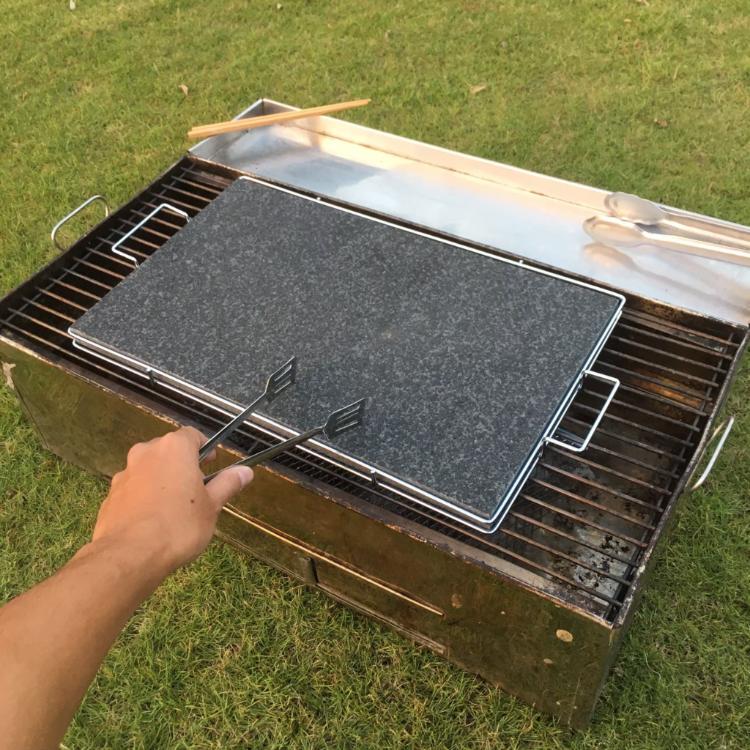 岩燒石板含鐵框