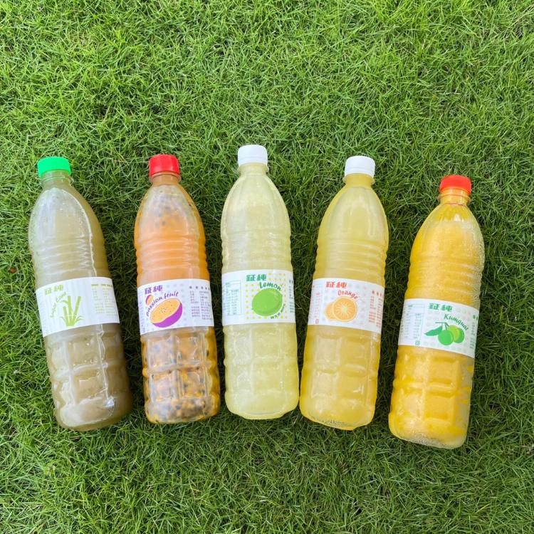 【鉦純】果汁 750ml 檸檬/柳橙/甘蔗/金桔/百香果