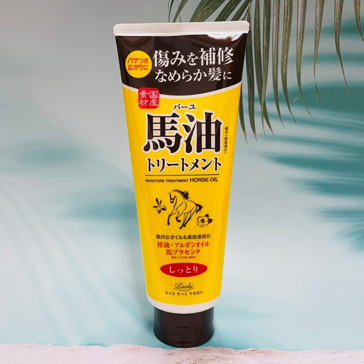 免運!【日本製 ROLAND】馬油深層滋養護髮素 270g 可免沖 270g/瓶 (4瓶,每瓶321.8元)