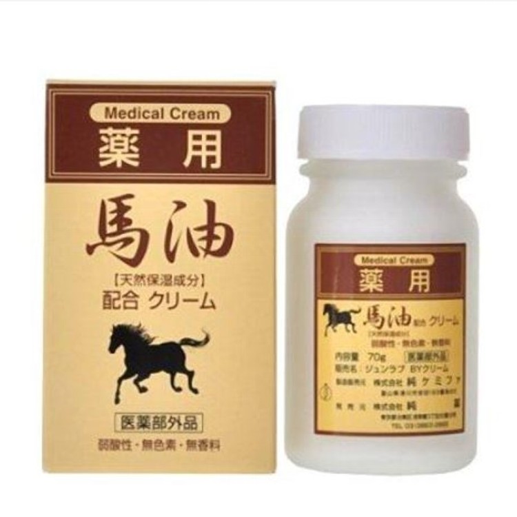 【日本 CHEMIPHAR】馬油潤膚乳霜 70g