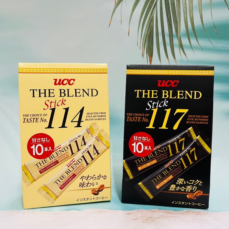 免運!【日本 UCC】THE BLEND 114/117 隨身即溶咖啡包 (10入盒） 10入/盒 (10盒,每盒153.5元)