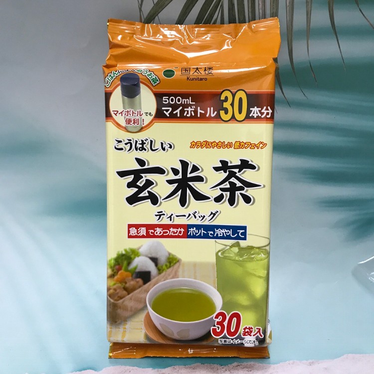 免運!【日本 國太樓】国太楼 德用 玄米茶 茶包 30入 冷泡熱泡都好喝～ 30入/包 (4包,每包205.4元)