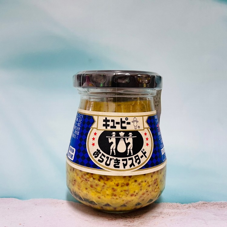 免運!【日本 QP Kewpie】粗粒黃芥末醬 90g 90g/瓶