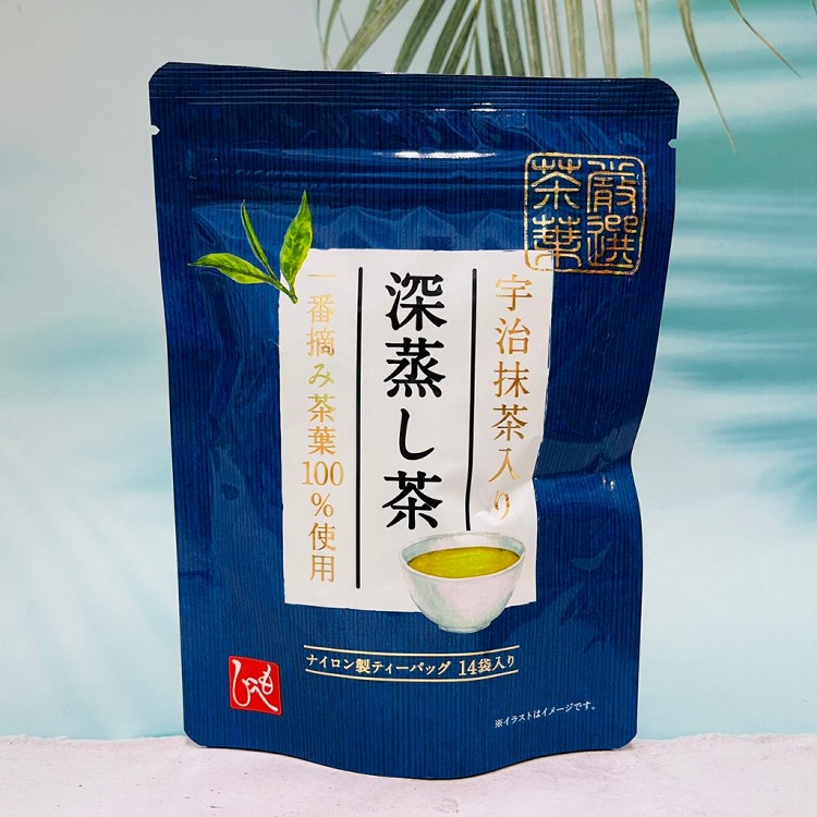 免運!【日本 MOHEJI】宇治深煎抹茶(14袋入) 使用一番摘茶葉 嚴選茶葉 14袋/包