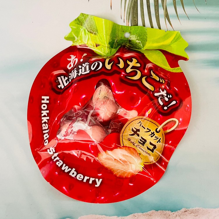 免運!【日本 道南】北海道 草莓 草莓巧克力 半切草莓 北海道草莓巧克力 65g 65g/包