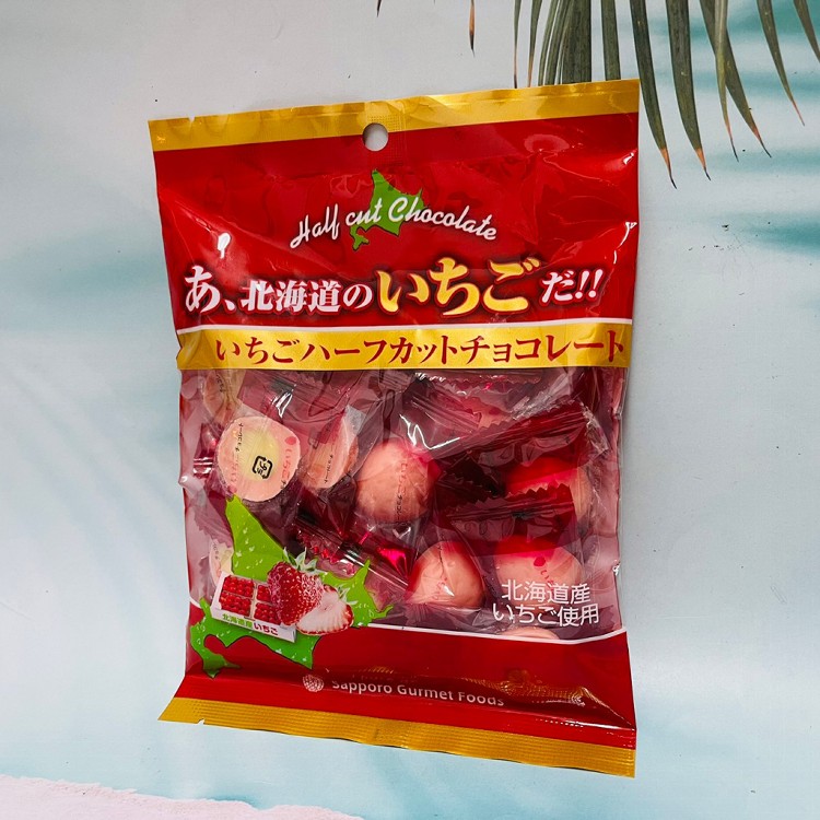 免運!【日本 道南】北海道 草莓 草莓巧克力 半切草莓 北海道草莓巧克力 80g 80g/包