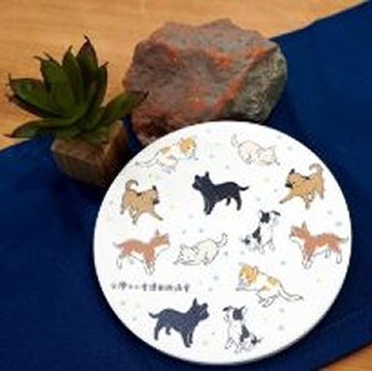 狗狗杯墊 - 玩耍款