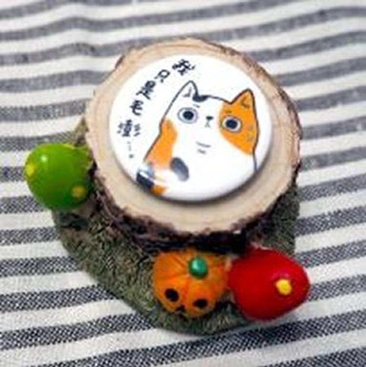 胖胖系列小徽章 - 貓貓款