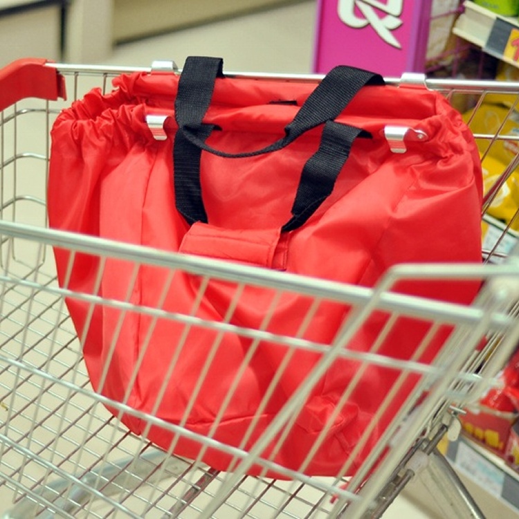 外國超市推車必備超大容量厚實環保手提購物袋