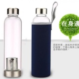 不銹鋼強化耐高低溫水晶玻璃隨身杯