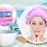 超強吸水蝴蝶結乾髮帽 特價：$92
