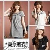 #31723#黑釦荷葉毛織洋裝#紫