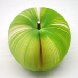 水果便條紙系列- 綠蘋果 - (青澀戀愛好滋味 情竇初開專用) 大顆 足150張黃色日本道林紙 非一般白色影印紙~1000個可訂做logo