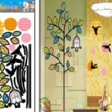 HL1214 黑白分明 尺寸：33*60cm 防水壁貼 可重覆貼 非一般紙貼紙