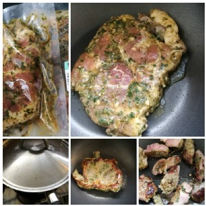 紅洋蔥低醣 青醬梅花豬排200g (生食)