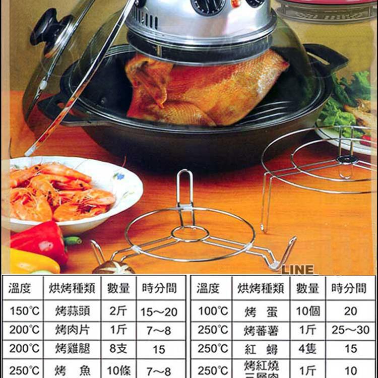 烘烤兩用爐(低脂無煙烘培料理健康鍋)