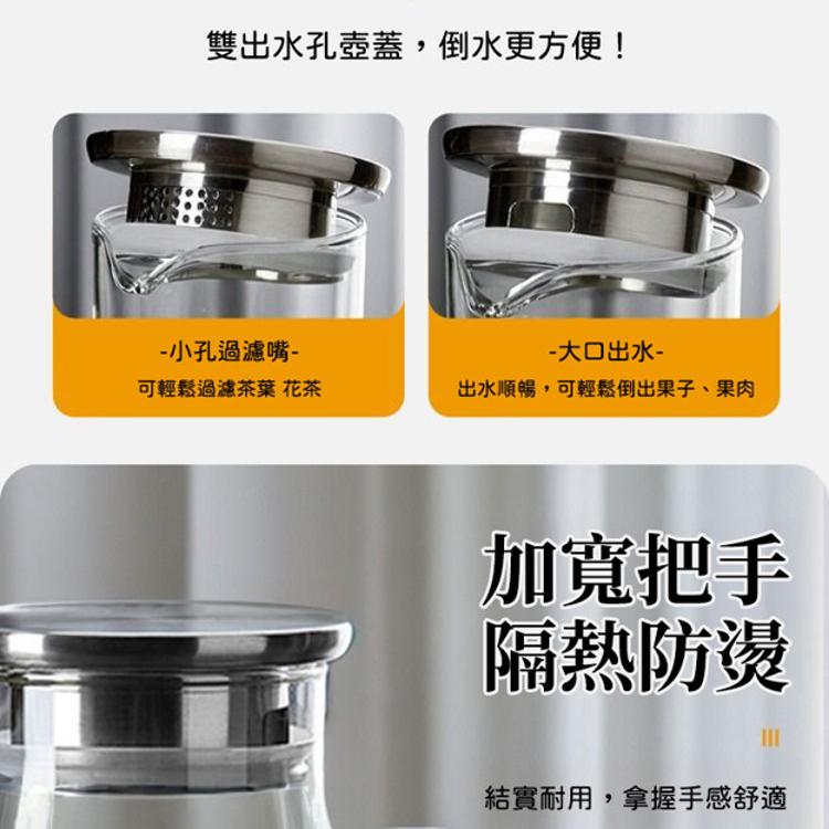 【CityStar】北歐大容量耐高溫玻璃冷水茶壺 (2700ml)